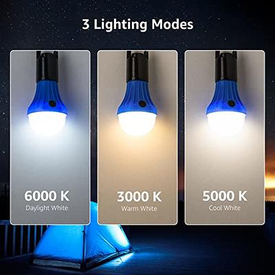 2200 Lumen Led Camping Lights Emergency Lights With Rechargeable Battery,  Waterproof Portable With 4 Modes With Clip Hook, Tent Lights With Data  Cable