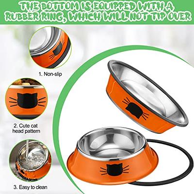 Raised Pet Bowls for Cats and Small Dogs, Bamboo Elevated Dog Cat Food and Water  Bowls Stand Feeder with 2 Stainless Steel Bowls - AliExpress