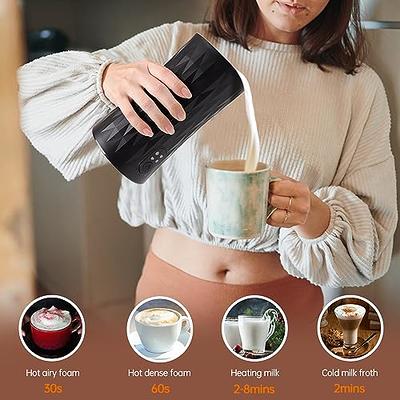 Automatic Milk Frother Electric Milk Steamer Hot And Cold Foam Maker  Heating Milk Warmer For Coffee Latte Cappuccinos Chocolate