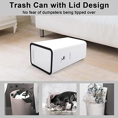 XPIY Trash Can with Lid, 2 Pack 4 Gallons/15 Liters Garbage Can with Press  Top, Small Trash Can Dog Proof, Plastic Trash Bin, Waste Basket for  Bathroom, Kitchen, Bedroom