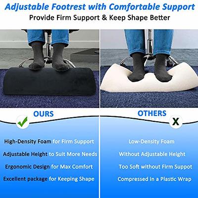 Foot Rest Under Desk Footrest (Soft but Firm), Ergonomic Foot Rest