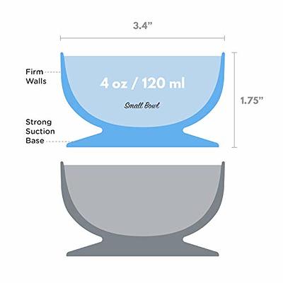 ChooMee Silicone Baby Suction Bowls, Non Slip Extra Strong Suction Base  with Durable and Firm Bowl, Ideal for Infant and Toddler Baby Led Feeding