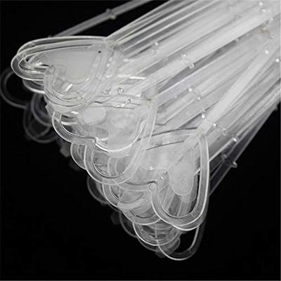 100 Pieces Plastic Clear Floral Picks Card Holders Heart Head