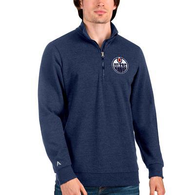 Men's Antigua Heathered Gray San Francisco 49ers Action Quarter-Zip  Pullover Sweatshirt