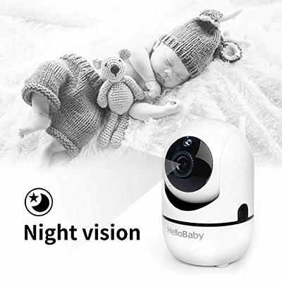 HelloBaby Baby Monitor with 3.2'' IPS Screen - Baby Camera Monitor with  Remote Pan-Tilt-Zoom Camera