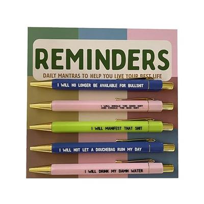 9pcs Funny Pens, Offensive pen, Seven Days of The Week Pen Describing  Mentality