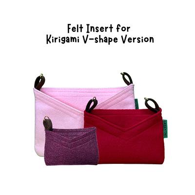 Handmade Felt Insert for Kirigami Medium Pouch w/ D-Rings