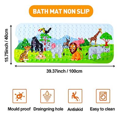 Bathtub-Mat Non Slip With Suction Cups And Drain Holes, Machine Washable Shower  Mat Anti Slip Bath Mat For Tub For Kids/Bathtub Mat Non Slip Bath Mat For  Tub Silicone Soft & Safe