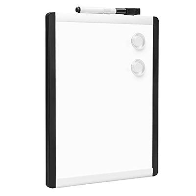 Basics Small Dry Erase Whiteboard, Magnetic White Board with Marker  and Magnets - 8.5 x 11, Plastic/Aluminum Frame - Yahoo Shopping