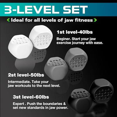  Jaw Exerciser for Men & Women – 3 Resistance Levels (6