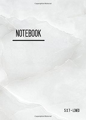 Lined Notebook 5x7: Journal Notebook Marble White with Date, Smart Design  for Work, Traveler, Blank, Ruled, Small, Soft Cover, Numbered Pages - Yahoo  Shopping