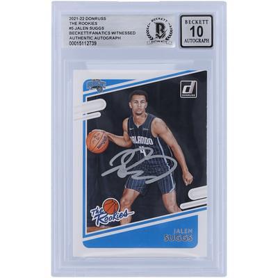 Jalen Suggs Orlando Magic Autographed Deluxe Framed Nike Blue