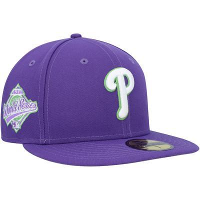 Men's New Era Purple Houston Astros Lime Side Patch 59FIFTY Fitted Hat