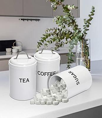 Glass Canister Set for Kitchen or Bathroom with Airtight Lid and Chalkboard  Labels, Apothecary Glass Food