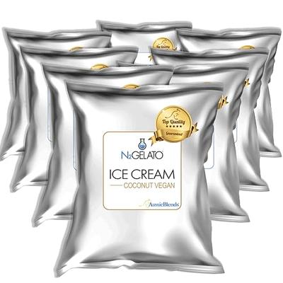 Triple Scoop Ice Cream Mix, Premium Vanilla, starter for use with home ice  cream maker, non-gmo, no artificial colors or flavors, ready in under 30