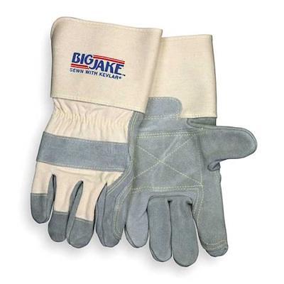 MCR Safety 1400XL Leather Gloves, Gray, XL, PR