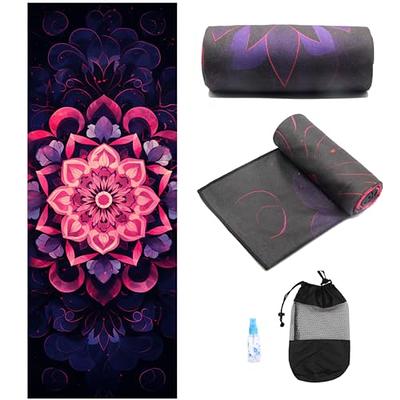 Eunzel Yoga Towel,Hot Yoga Mat Towel - Sweat Absorbent Non-Slip