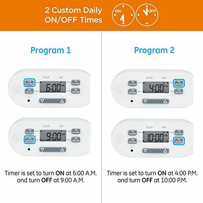 Black+decker BDXPA0023 Light Timers, Programmable, Indoor, 1-Pack, Grounded Outlet - Digital Timer Outlet