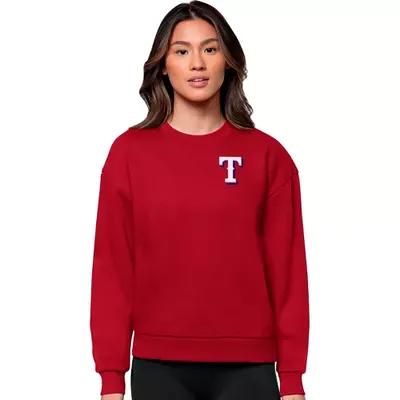 Antigua MLB Texas Rangers Women's Victory Crew, Large, Cotton