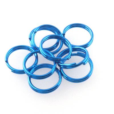 Key Fob Hardware With Split Ring, 10 Sets of 1 Inch 25mm Key Ring