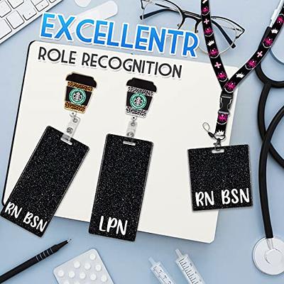 Plifal RN BSN Badge Buddy Card Nurse Nursing Accessories Glitter