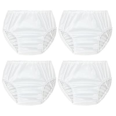  SMULPOOTI Rubber Training Pants for Toddlers Plastic Pants Swim  Diaper Covers for Toddlers Premium Plastic Underwear Covers for Potty  Training Rubber Pants for Toddlers 4 Packs White 6T : Baby