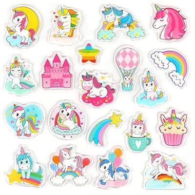 2 Sheets Unicorn Puffy Stickers Pvc Cute Sticker Diy Decoration For Baby