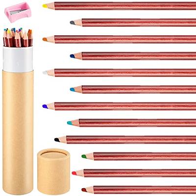 12 Pcs Wooden Chalk Pencils with Sharpener and Kraft Paper Pen Container Chalkboard  Pencils Real Slate Colored Chalk Pencils Chalk Art Pencil for Chalkboard  Drawing Writing Board, Assorted Colors - Yahoo Shopping