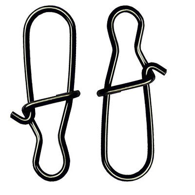 Eagle Claw Black Barrel Swivels With Interlock Snaps Size 1 Pack