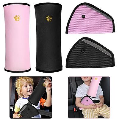 Seat Belt Cover Pad, Dinosuar Seatbelt Adjuster & Covers for Kids, Travel  Cute Cartoon Child Car Seat Belt Cushion & CarSeat Safety Shoulder Strap  Protector Positioner Clip for Toddler Girl Boy (Red) 