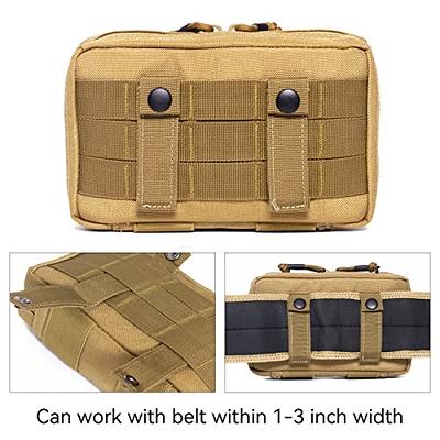WYNEX Tactical Folding Admin Pouch, Molle Tool Bag of Laser-Cut Design,  Utility Organizer EDC Medical Bag Modular Pouches Tactical Attachment Waist  Pouch Include U.S Patch Khaki - Yahoo Shopping