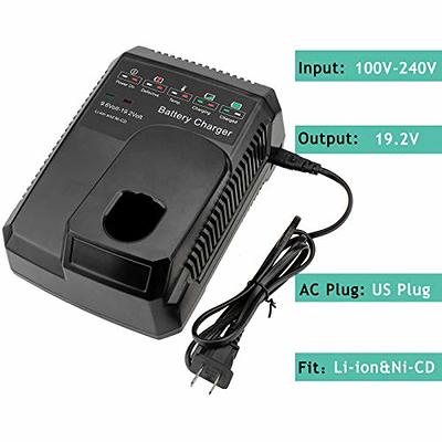 Charger for Black & Decker Craftsman 9.6V-19.2V Li-Ion & Ni-Cd Battery