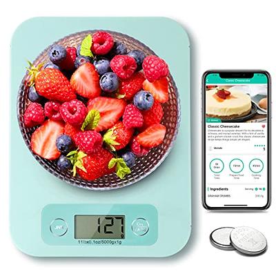 BAGAIL BASICS Digital Kitchen Scale, Premium Food Scales Weight Grams and Oz  for Baking and Cooking, 11lb/5kg with 0.1oz/1g Precision White - Yahoo  Shopping