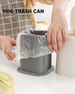 2.6 Gallon Clear trash can liners 300 counts,Small trash bags garbage Bags,  Extra Strong 1 2 Gal garbage Bags, Fit 4.5-6 liters trash Bin, bathroom