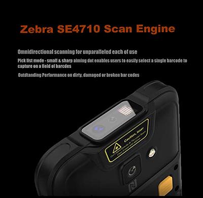 MUNBYN Android Barcode Scanner with Pistol Grip Android 11, Wi-Fi 6 Mobile  Computer PDA 5.5 Full Screen, Data Terminal SE4710 Zebra Scanner Bluetooth