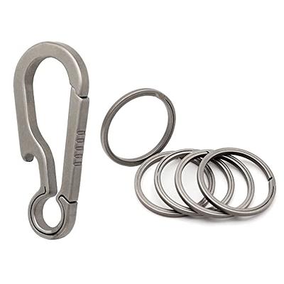 Alloy Titanium Carabiner Keychain Hook Clip Outdoor Camping Hiking