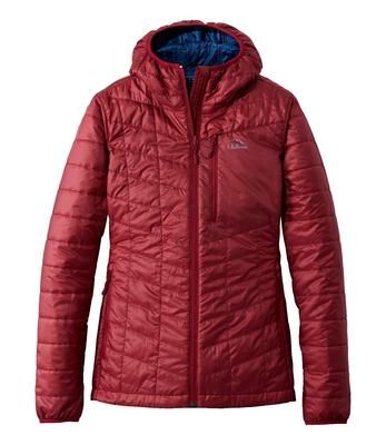 Women's PrimaLoft Packaway Hooded Jacket Mountain Red Medium L.L.Bean -  Yahoo Shopping