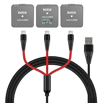 weishan 3-in-1 USB C Cable Replacement for Rode Wireless Go II Microphone  System, Nylon Braided Charging Cord with 3 Type-C Plugs 4ft - Yahoo Shopping