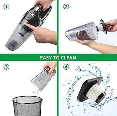 Cordless Handheld Vacuum, 6KPa Portable Rechargeable With 2 Led