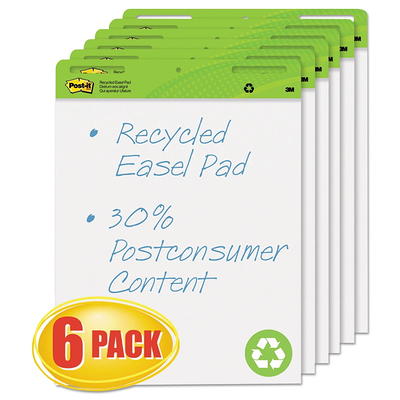 Post-it Super Sticky Wall Easel Pad, 25 x 30, Lined, 30 Sheets/Pad, 6  Pads/Pack (561WL-VAD-6PK), White, Paper