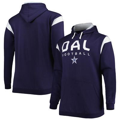 Men's New Era Navy Dallas Cowboys Big & Tall NFL Pullover Hoodie