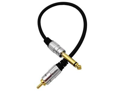 XMSJSIY 1/4 TS to Speaker Bare Wire,Audio Cable to 6.35mm Male Mono Adapter  Replacement Open End Gold-Plated OFC HiFi TS Speaker Cord Amplifier Patch