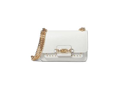 Michael Kors Greenwich Shoulder Bag Optic White Colour: Optic White