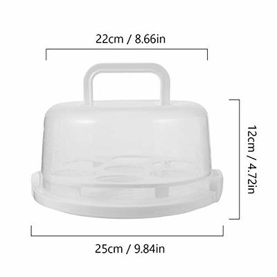 Portable Cake Carrier with Handle Plastic Cake Container Holder with Lid 