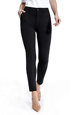 Bamans Womens Black Pants Women's Yoga Dress Pants 27/29 Strechy