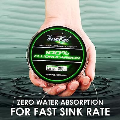 Capt Jay Fishing 100% Fluorocarbon Leader, Virtually Invisible,Abrasion  Resistance Ultralow Stretch-Saltwater Fishing Line