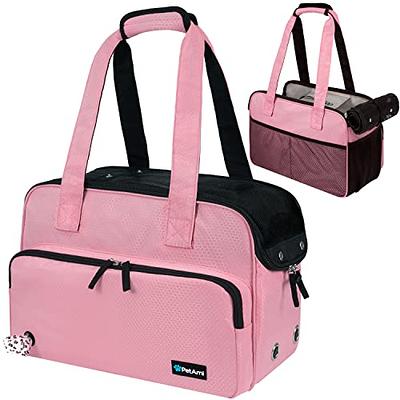 PetAmi Airline Approved Pet Carrier for Cat, Soft Sided Dog Carrier for  Small Dog, Cat Travel Supplies Accessories Indoor Cats, Ventilated Pet  Carrying Bag Medium Kitten Puppy, Large Heather White Red 