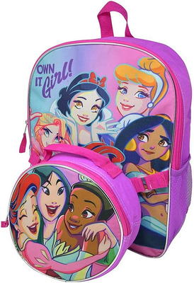 Disney Princess Collage Triple Pocket Mini Backpack