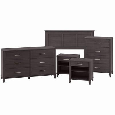 Hanover Bramble Hill 5-Piece Weathered Gray Bedroom Furniture Set