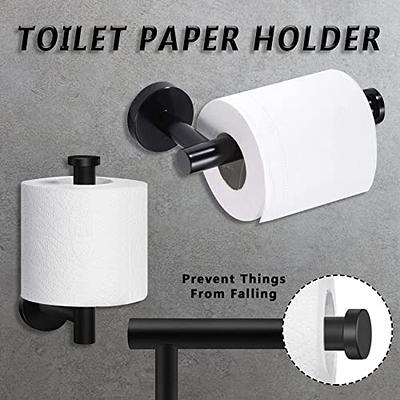 Matte Black Toilet Paper Holder, Lava Odoro Bathroom Toilet Roll